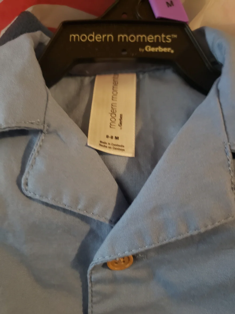 modern moments by Gerber Light Blue Button-Up Shirt